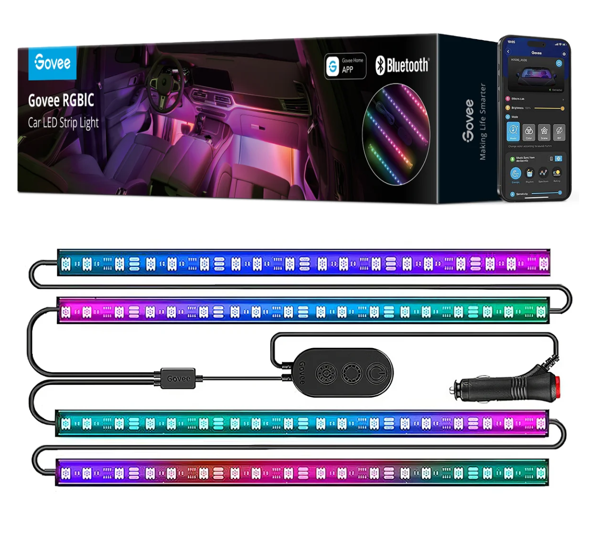 Govee RGBIC Interior Car Lights - Without Remote Control Sale price