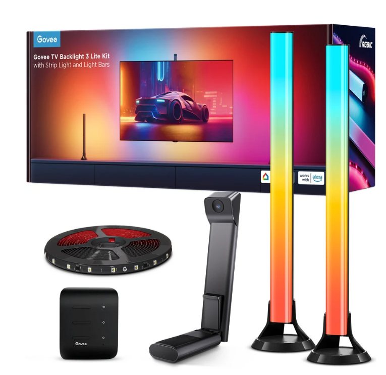 Govee TV Backlight 3 Lite Kit With Strip Light and Light Bar