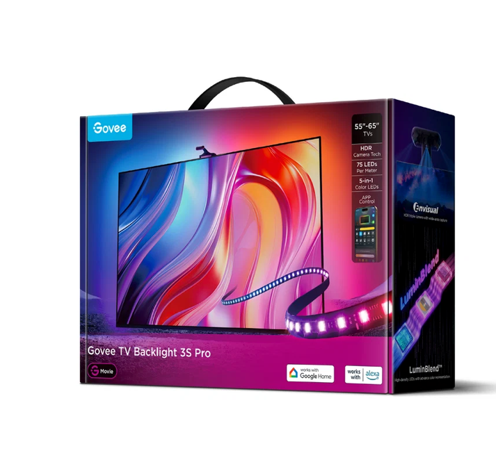 Govee TV Backlight 3 Lite Kit With Strip Light and Light Bar