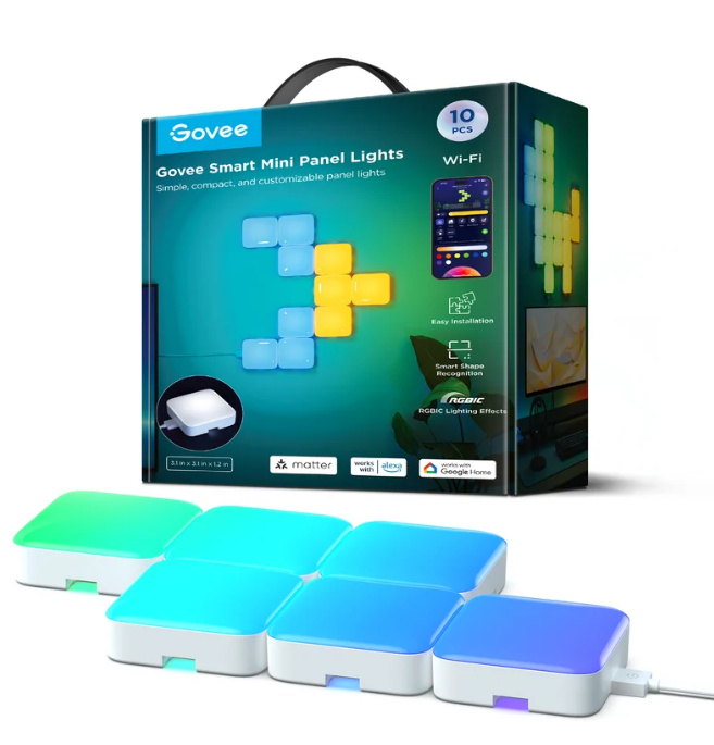 Govee Smart Mini Panel Lights (10 pack)