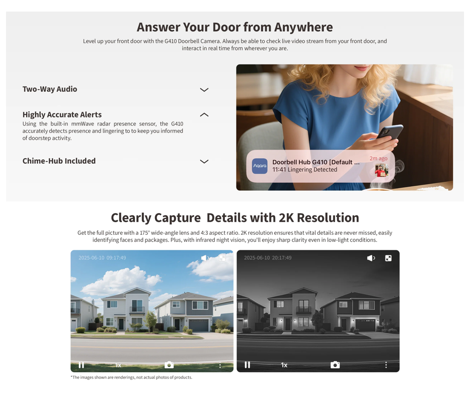 Aqara Doorbell Camera Hub G410 Select
