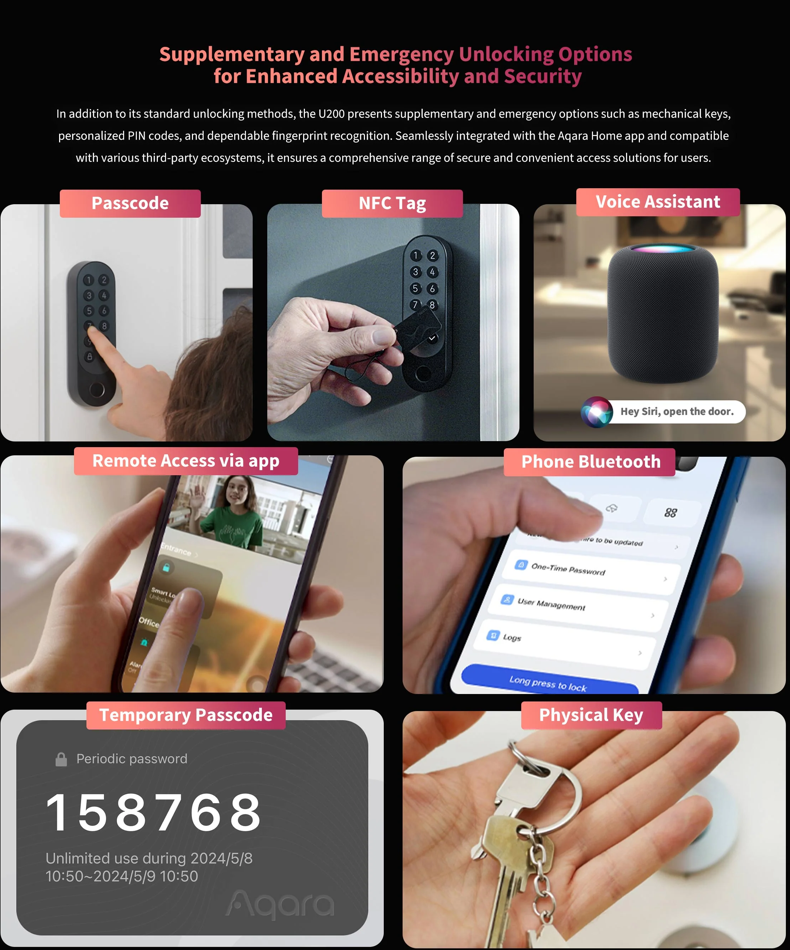 Aqara Smart Lock U200 Kit